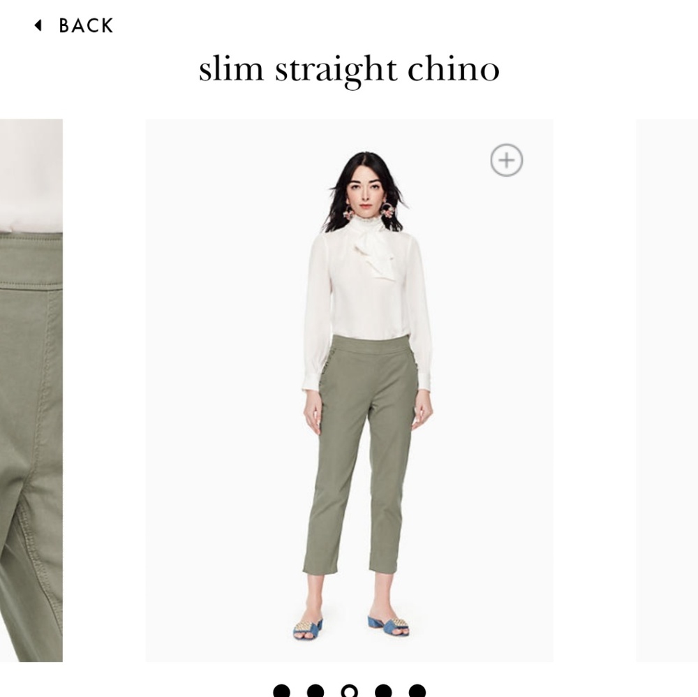 NWT Kate Spade Olive Green Chino Pants!